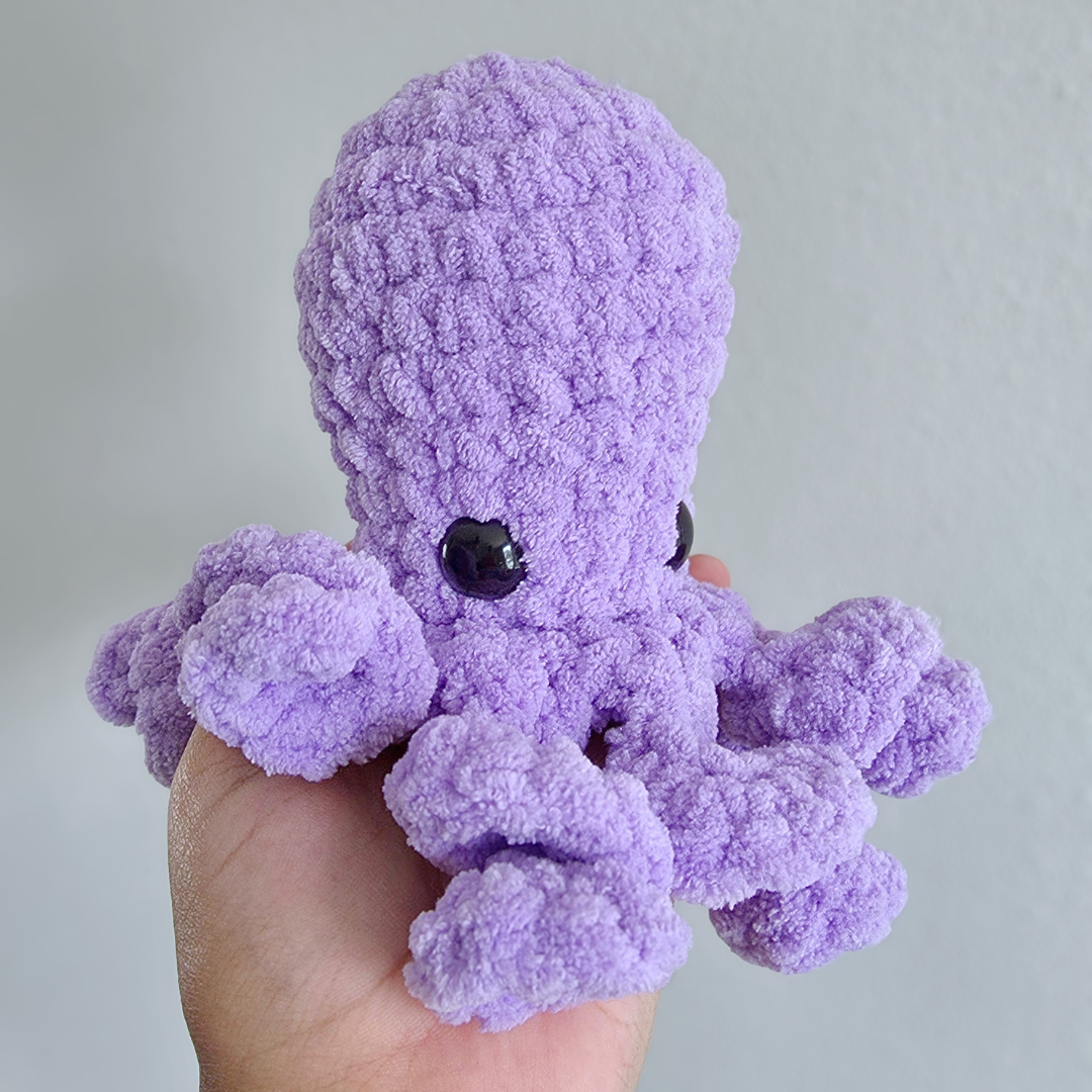 Small Octopus Plushie - Purple