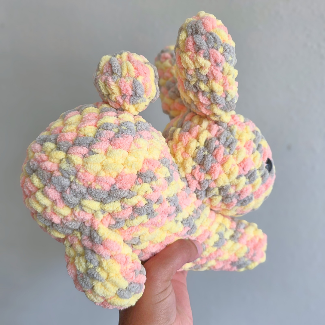 Rabbit Plushie - Orange Multi
