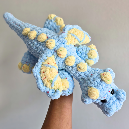 Dragon Plushie - Blue/Yellow