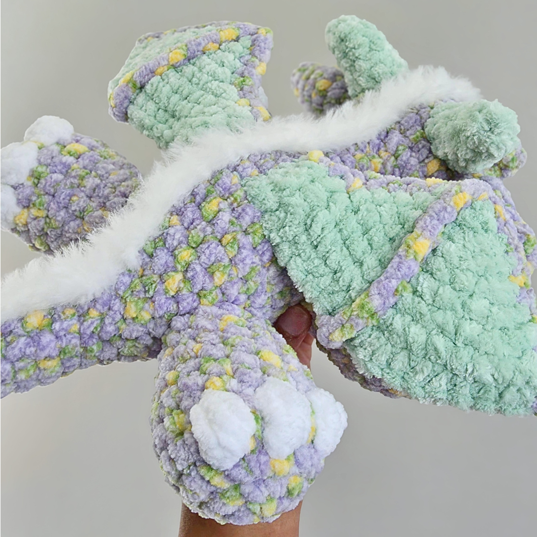 Dragon Plushie - Purple/Green
