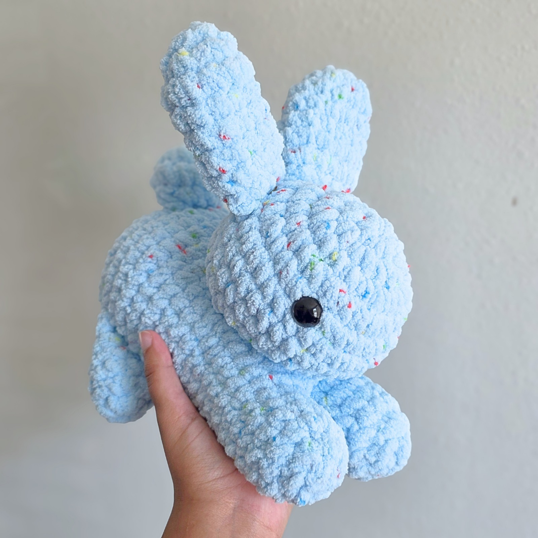 Rabbit Plushie - Blue Speckle