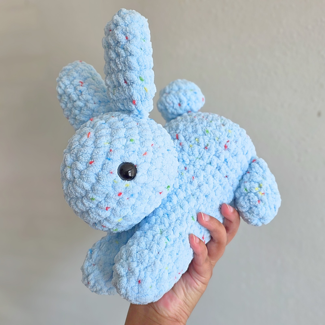Rabbit Plushie - Blue Speckle