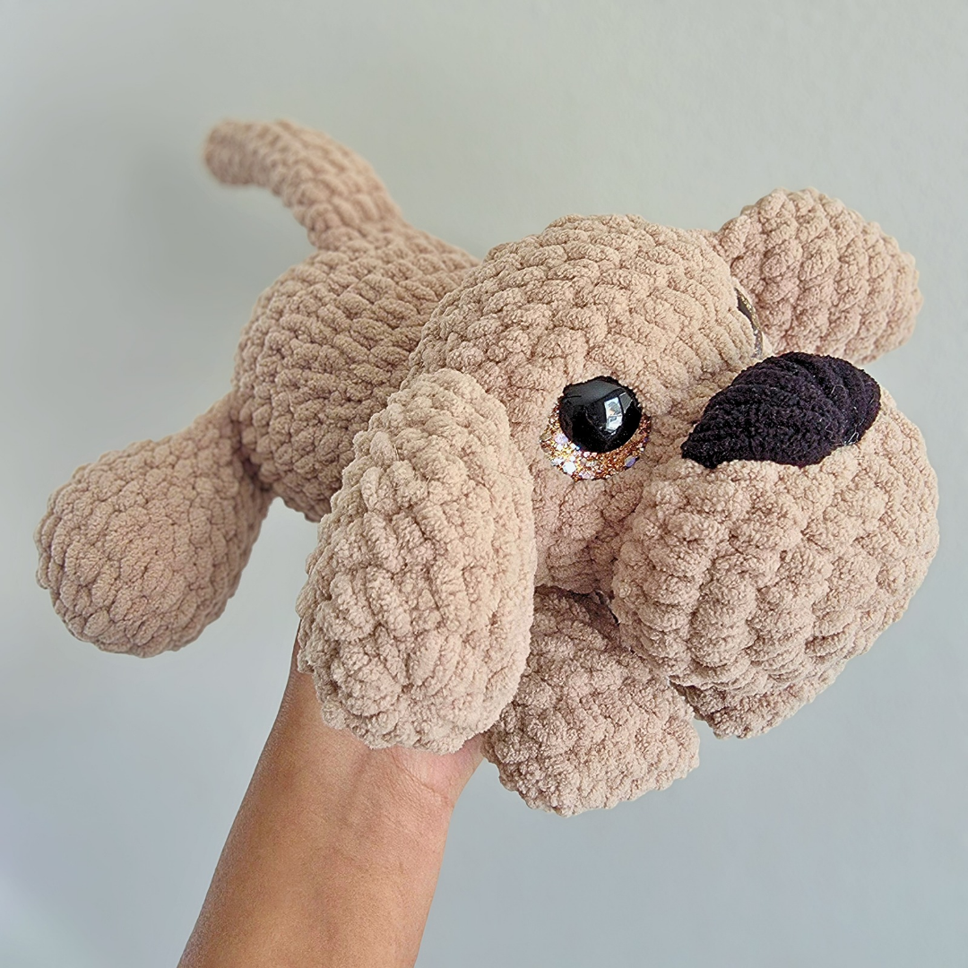 Crochet Dog Plushie - Light Brown