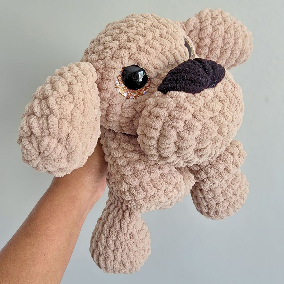 Crochet Dog Plushie - Light Brown