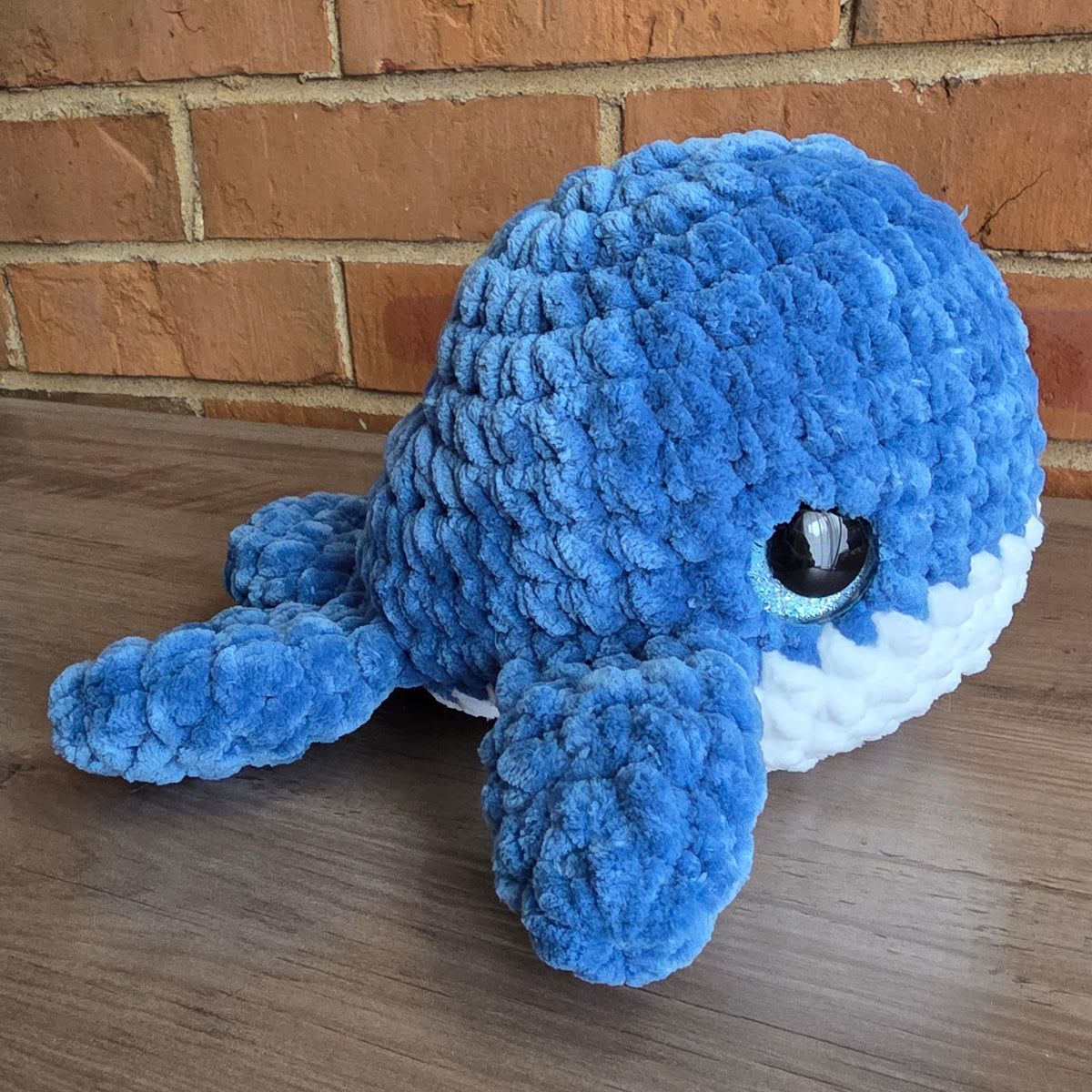 Deluxe Whale Plushie - Dark Blue
