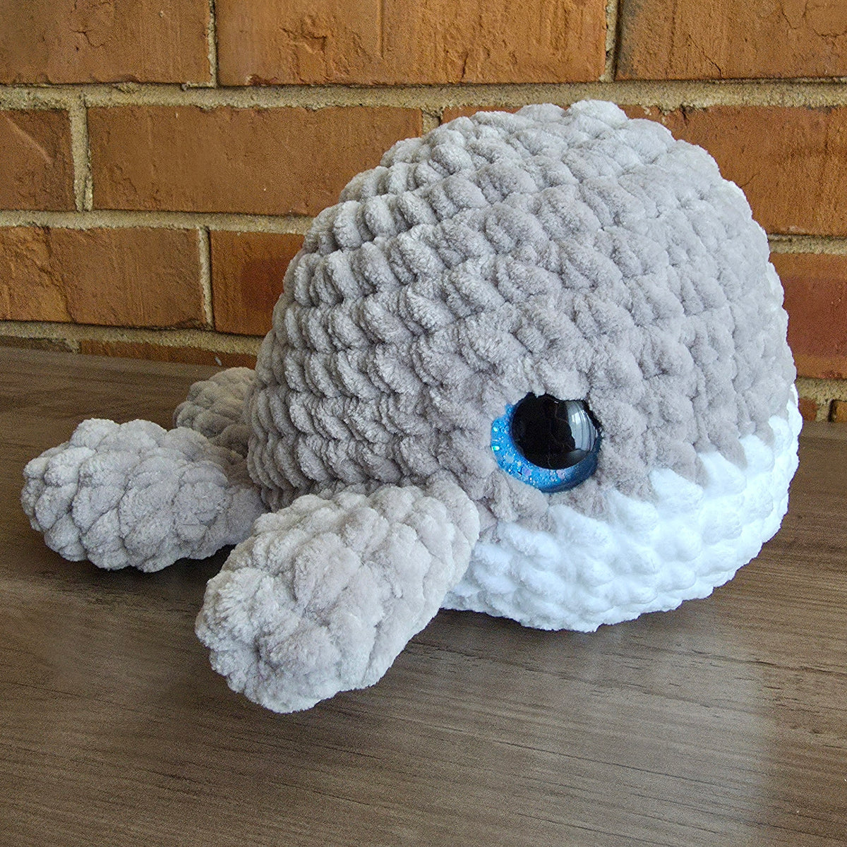 Deluxe Whale Plushie - Gray