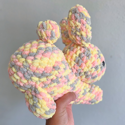 Rabbit Plushie - Orange Multi