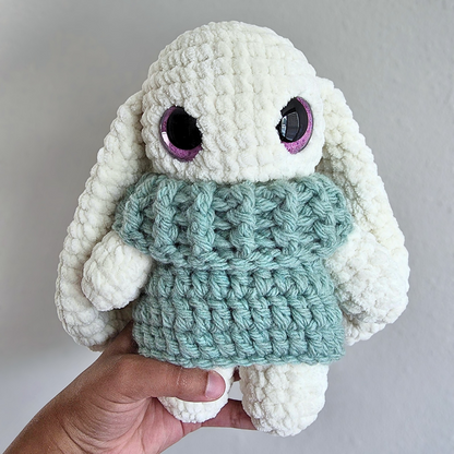 Sweater Rabbit Plushie - Teal