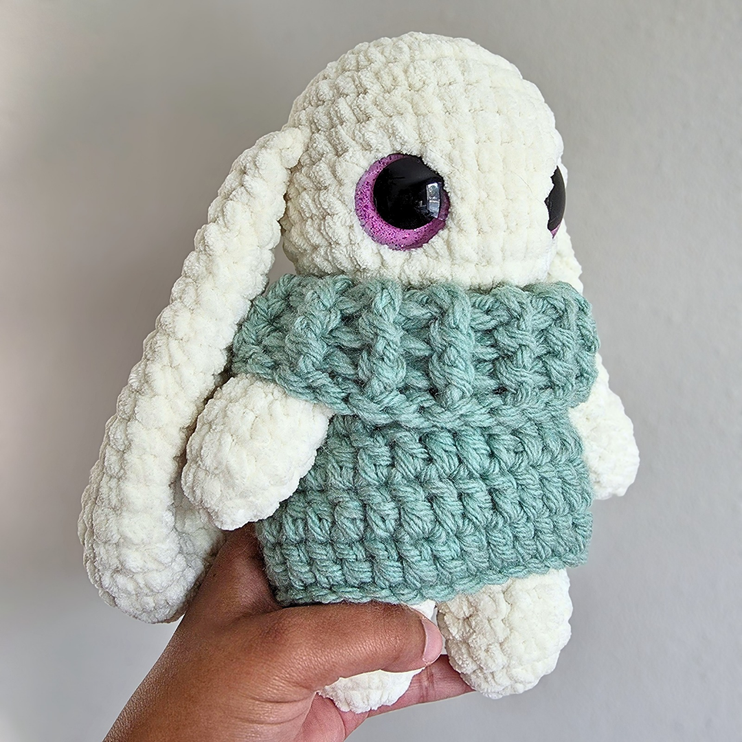Sweater Rabbit Plushie - Teal