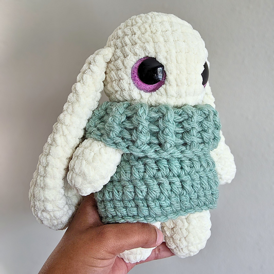 Sweater Rabbit Plushie - Teal