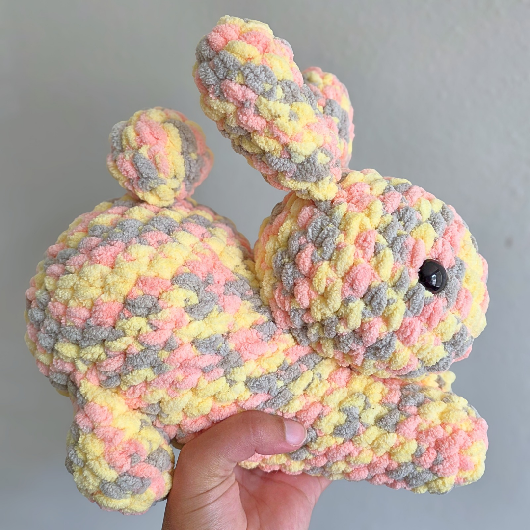 Rabbit Plushie - Orange Multi